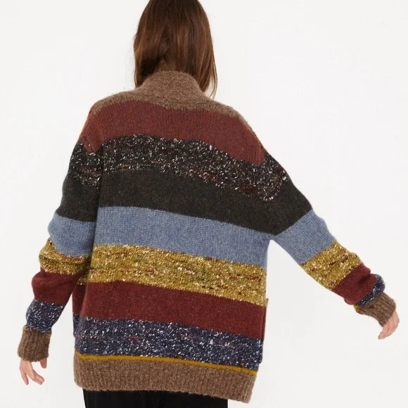 Raquel Allegra Striped Ojo de Dios Cardigan Size 1 or S - Picture 8 of 8